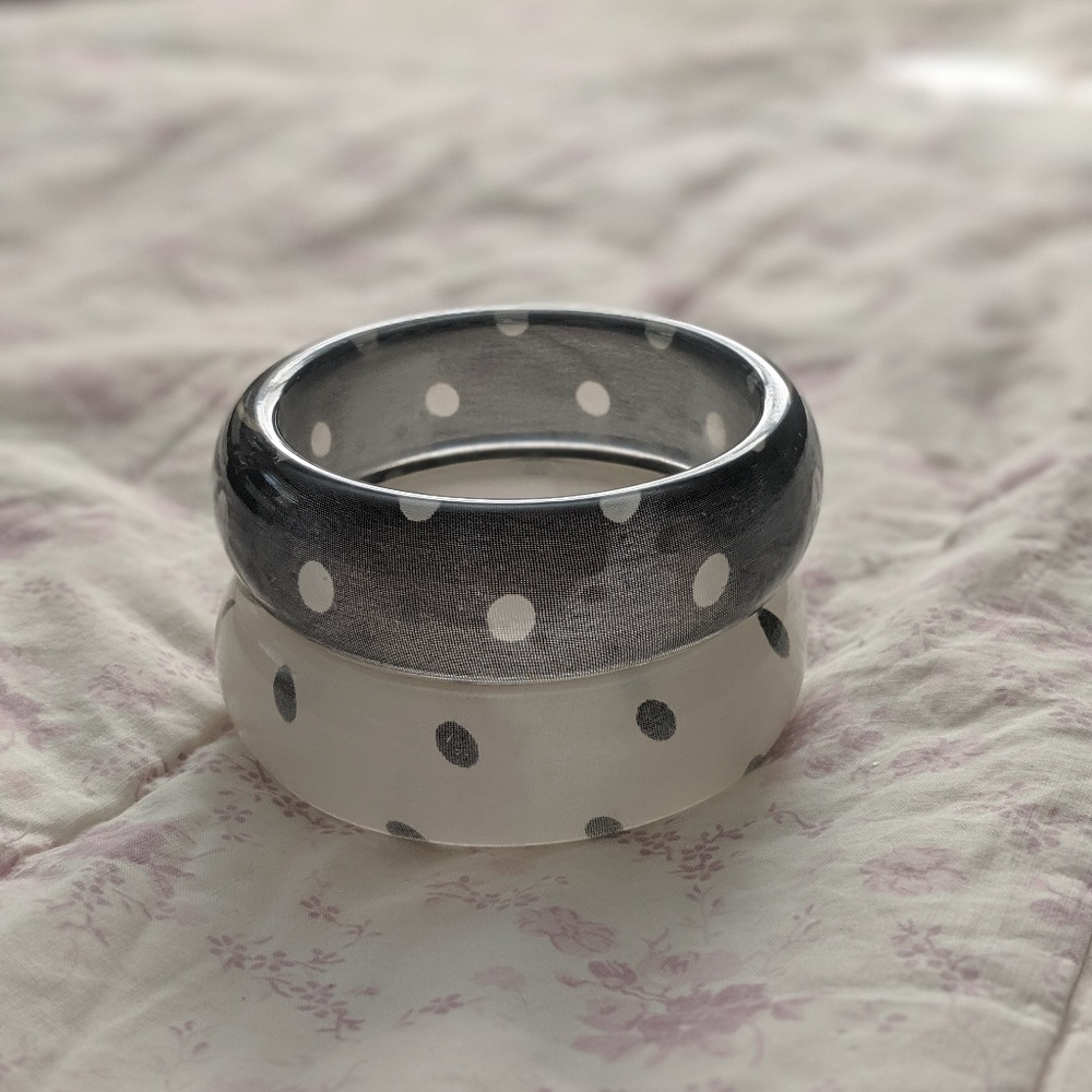 Polka Dot Bangle Bracelet Set